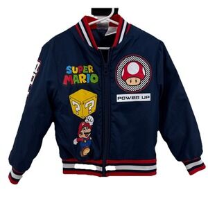 Nintendo Super Mario brother bomber jacket boys size 4/5